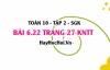 Bài 6.22 trang 27 Toán 10 tập 2 Kết nối tri thức